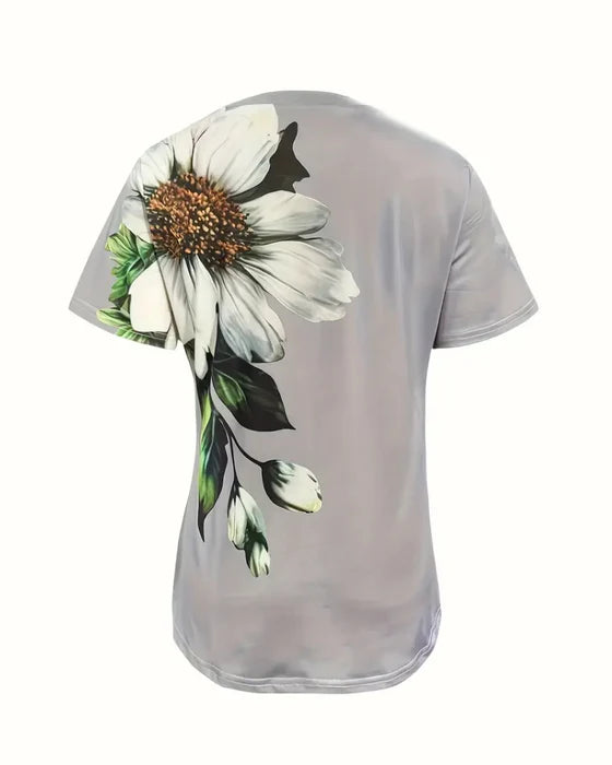 Trendig och mångsidig T-shirt med tryck